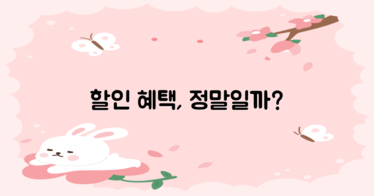 할인 혜택, 정말일까?