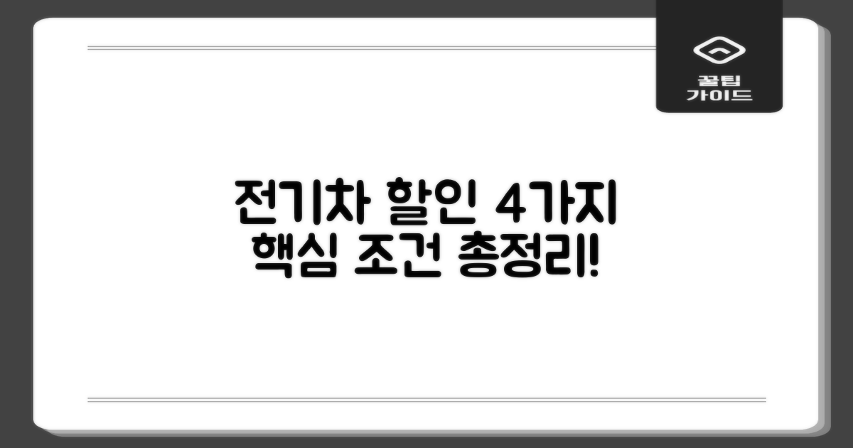 전기차 등 4가지 할인 조건
