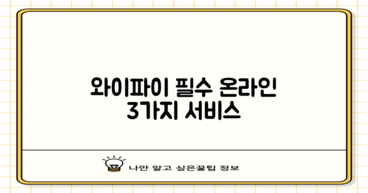 와이파이 외 2가지 온라인 서비스