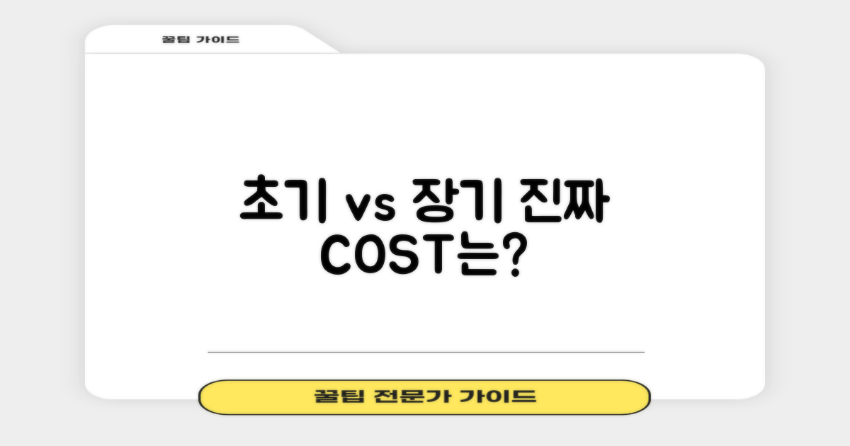 초기 vs 장기 비용 분석