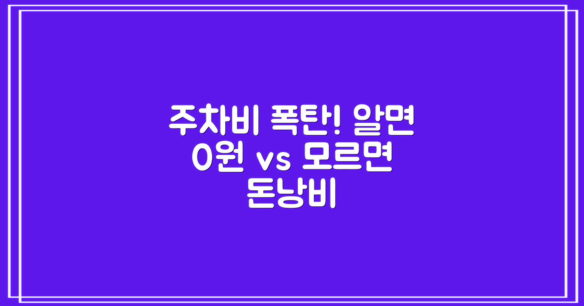 알면 vs. 모르면: 주차비 격차