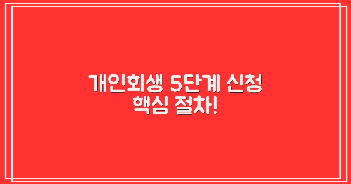 개인회생, 5단계 신청 절차