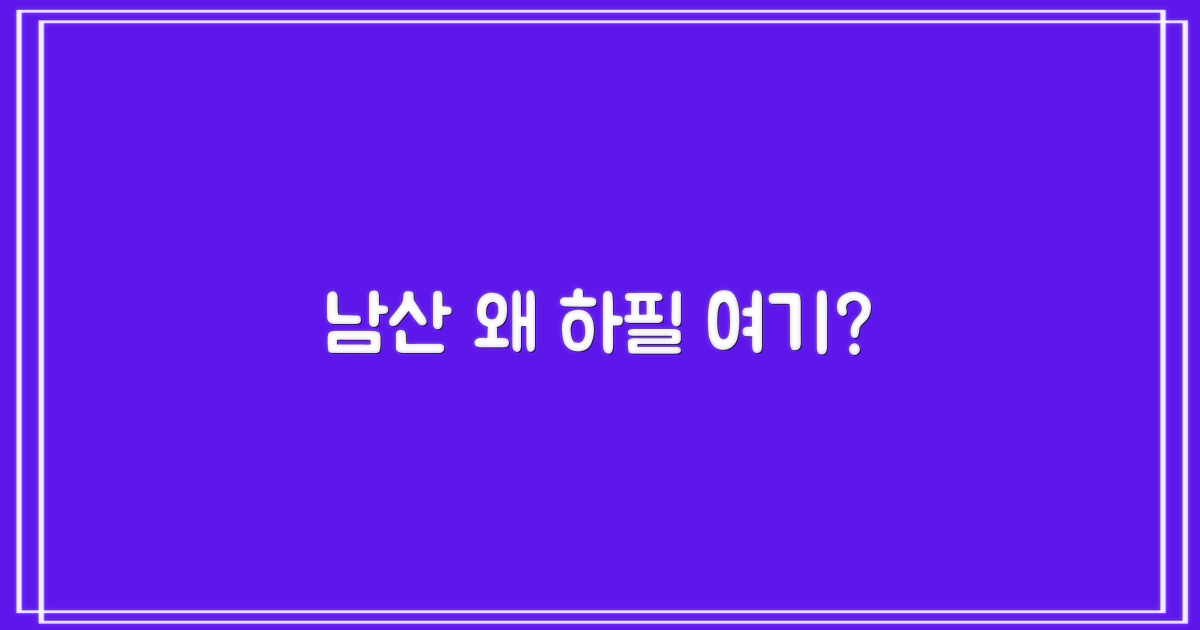 왜 남산에 지어졌을까?