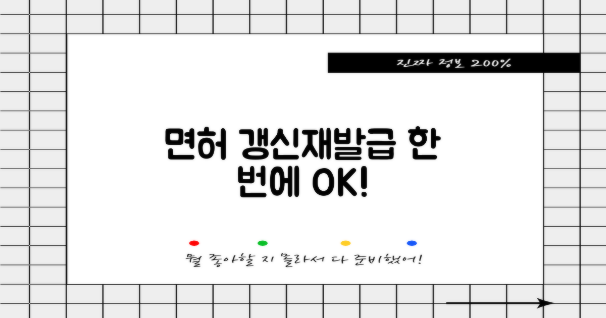 면허갱신/재발급 가이드