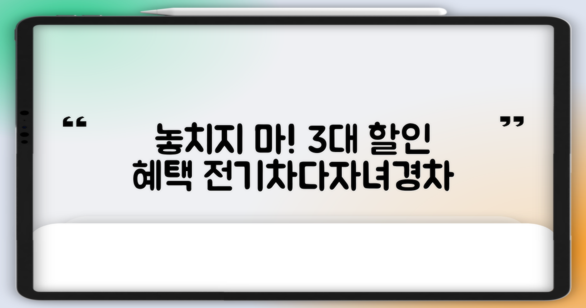 3대 할인 대상: 전기차/다자녀/경차