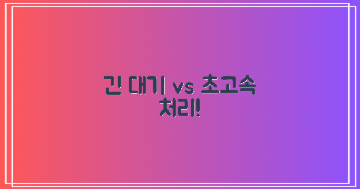 긴 대기 vs 빠른 처리