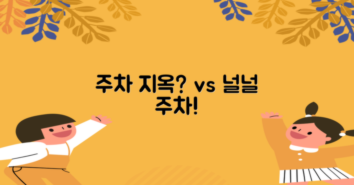 혼잡 주차 vs 여유 공간