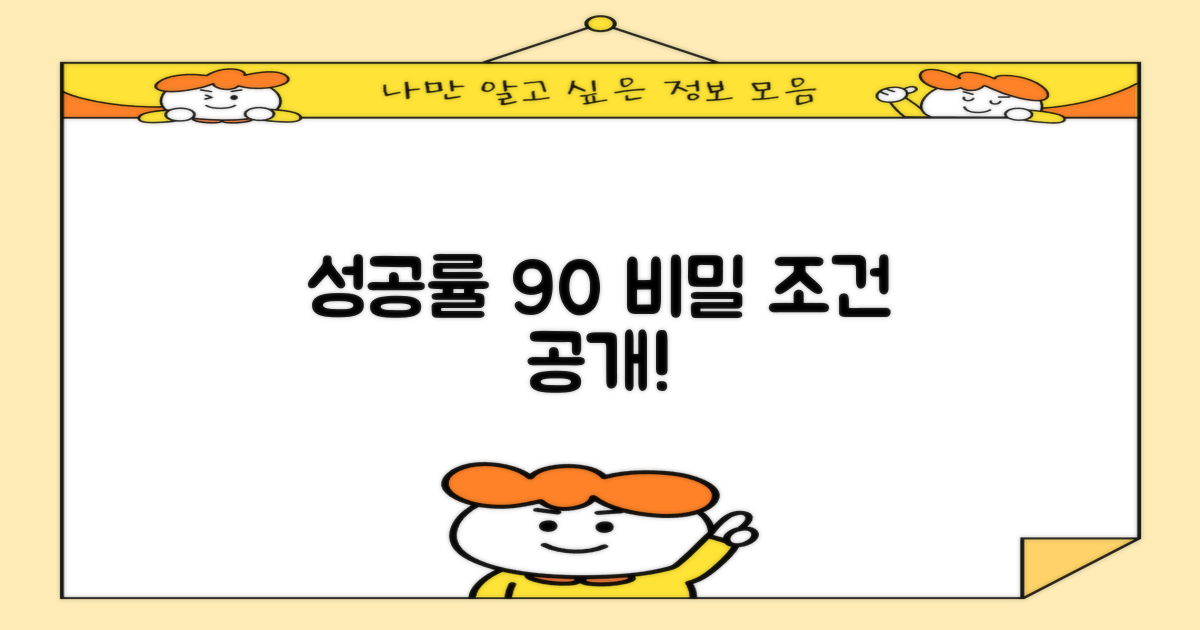 성공률 90% 이상 조건