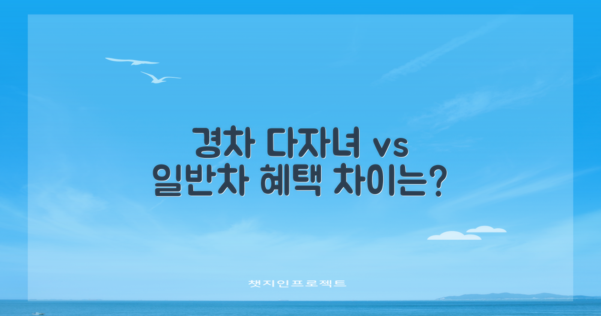 경차·다자녀 vs 일반차 혜택