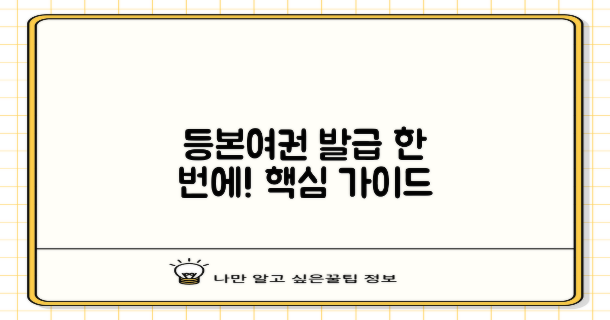 등본·여권 발급 핵심 가이드