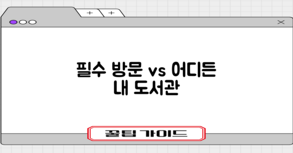 방문 필수 vs 어디든 도서관