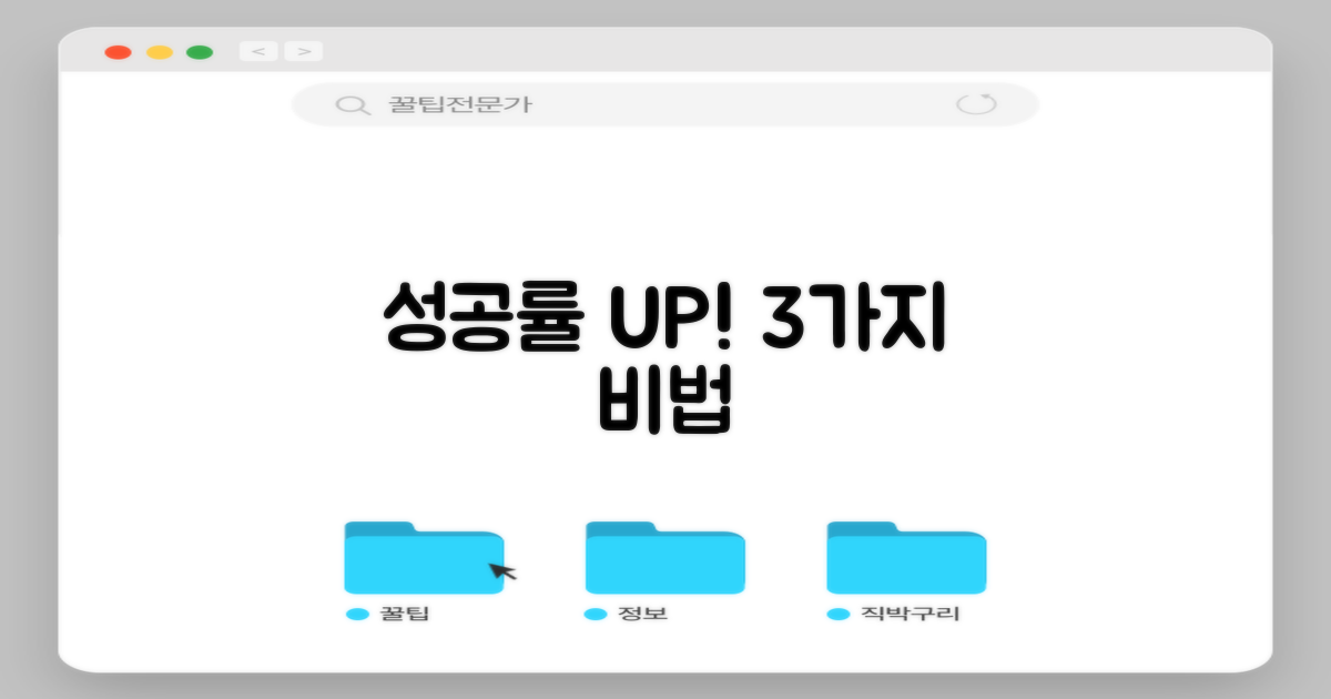 성공률 높이는 3가지 기준