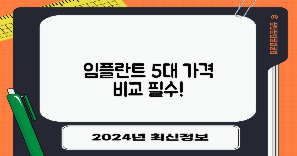 임플란트 5대 가격 비교 요소